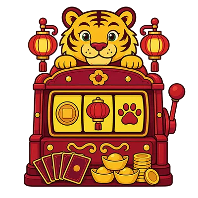Year of the Tiger &mdash; lantern light and three face-down cards